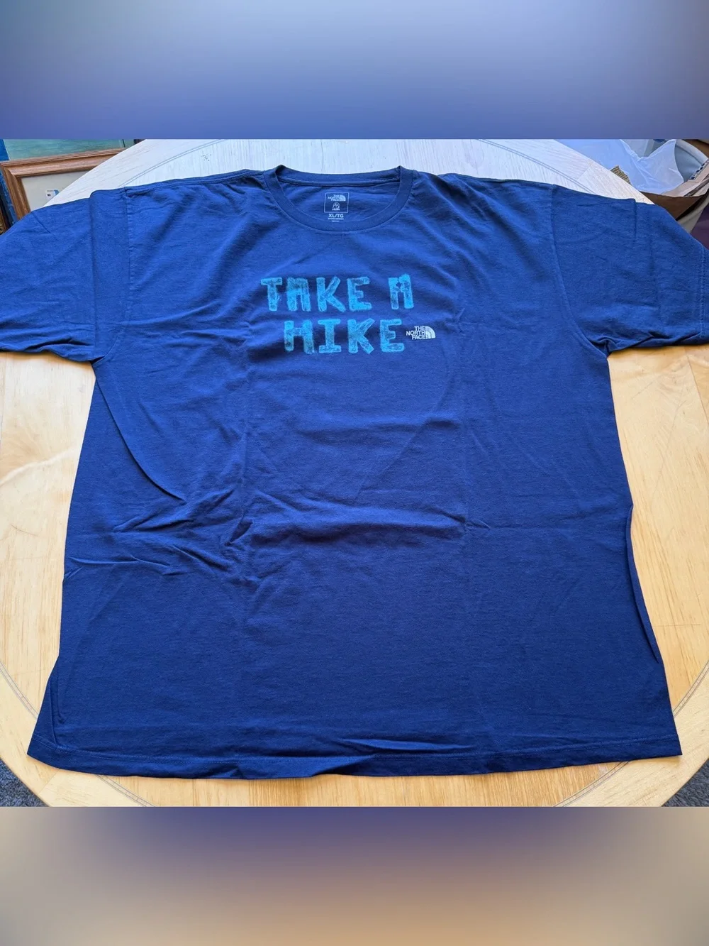 The North Face Take A Hike Graphic Tee Navy Blue XL